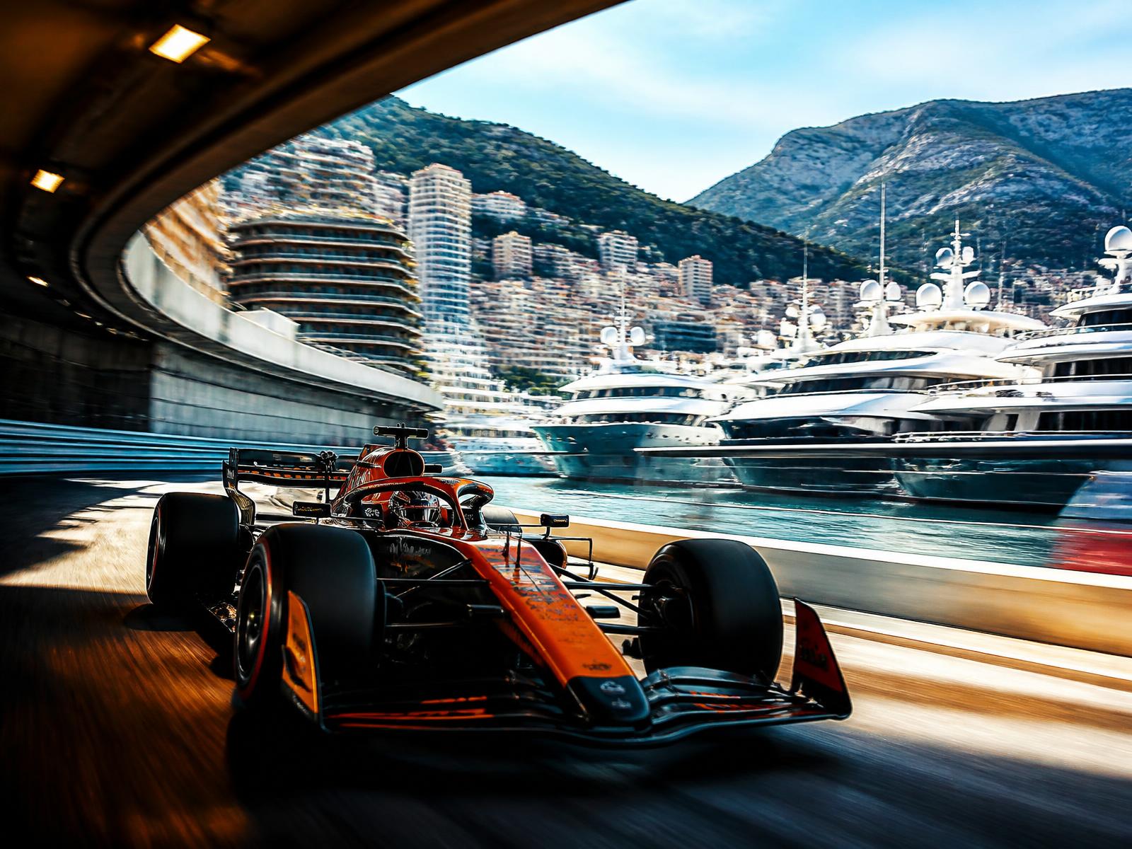 Monaco. Harbour side.